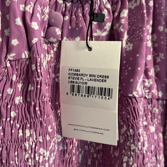 NWT Faithfull The Brand Gombardy Mini Dress in Stevie Floral size M - Picture 10 of 16